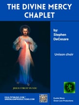 The Divine Mercy Chaplet Unison choral sheet music cover